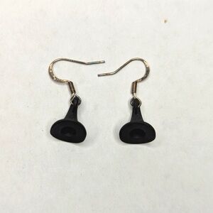 Elegant Black Hook Earrings